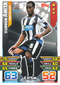 Vurnon Anita Newcastle United 2015/16 Topps Match Attax #194